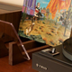The KAIU Vinyl Record Storage Holder has a small footprint, but elegantly holds up to 50 albums, and makes it easy to flip between them to find the one you’re looking for.
